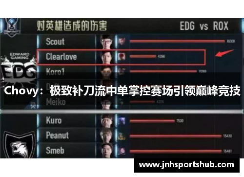 Chovy：极致补刀流中单掌控赛场引领巅峰竞技